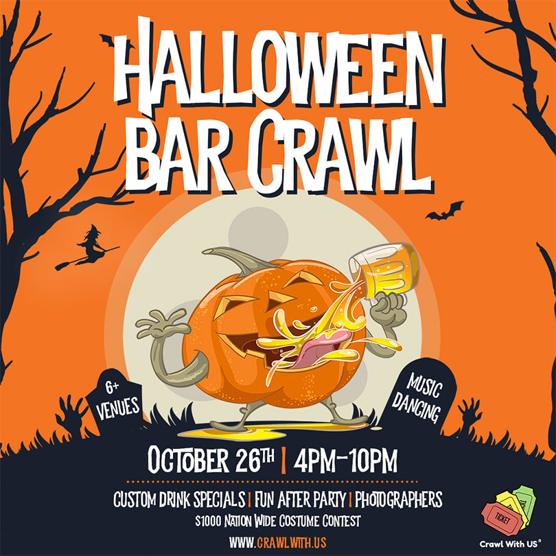 Halloween Bar Crawl at Kieran’s Irish Pub October 26th
